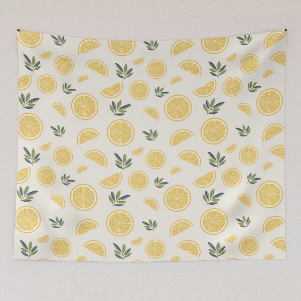 Item preview, Golden Citrus Botanical Pattern designed and sold by Little Wimbly.