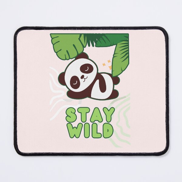 Item preview, Stay Wild Funny Sleeping Panda Tropical Jungle designed and sold by SoftAuraStudi0.