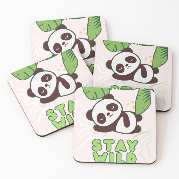 Item preview, Stay Wild Funny Sleeping Panda Tropical Jungle designed and sold by SoftAuraStudi0.