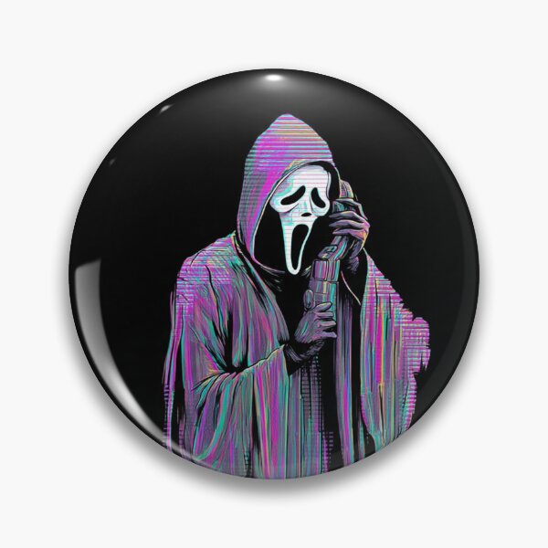 Item preview, Glitch Ghostface Full Body Scream Vaporwave Horror designed and sold by greatlakesea.