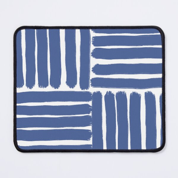 Item preview, Abstract Cobalt Blue Brush Stroke Grid Pattern designed and sold by Ailiida.