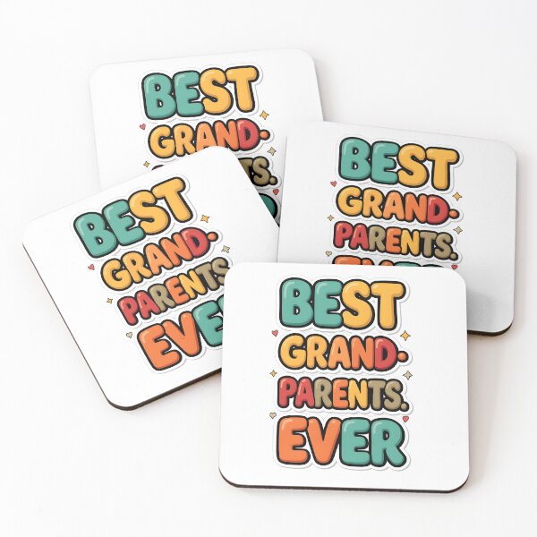 Item preview, Best Grandparents Ever Colorful Retro Typography designed and sold by Nuvoro Gifts.