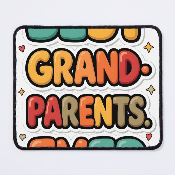 Item preview, Best Grandparents Ever Colorful Retro Typography designed and sold by Nuvoro Gifts.