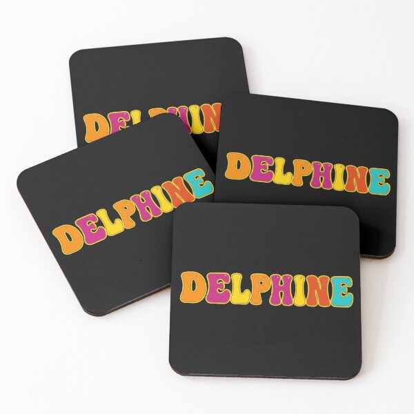 Item preview, ❤️ Delphine Personalized Name Wavy Retro Shirt, Coffee Mug, Sticker Gift designed and sold by HelixPedia.