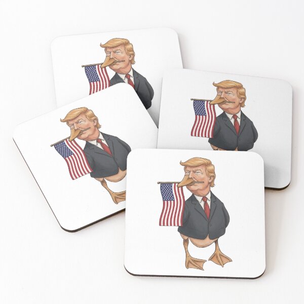 Item preview, Pride Patriotic Duck Holding American Flag – Funny Freedom Loving Bird Character for USA Celebration and National Pride designed and sold by Trendesigne.