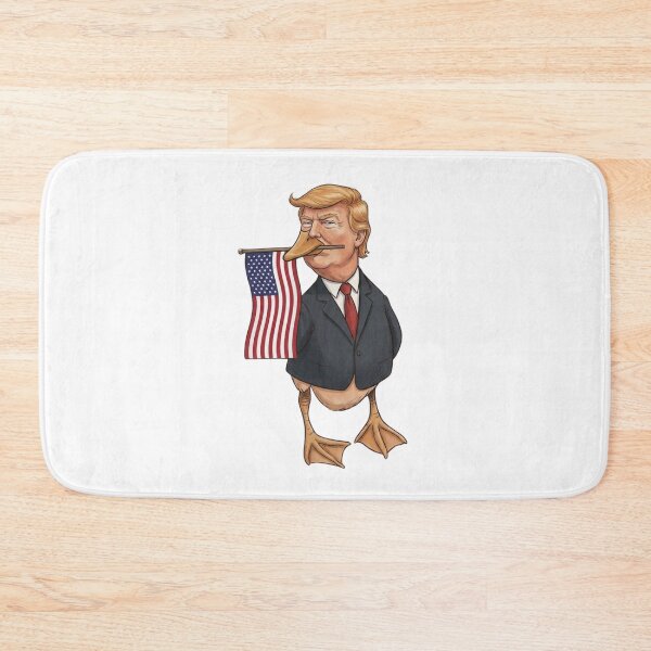 Item preview, Pride Patriotic Duck Holding American Flag – Funny Freedom Loving Bird Character for USA Celebration and National Pride designed and sold by Trendesigne.