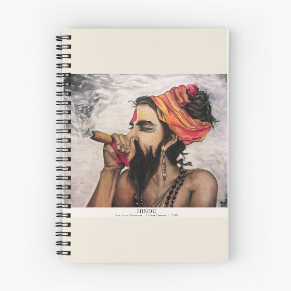 Item preview, Smoking Hindu | Indian Culture Portrait | Oil Painting by Svetlana Shavrina designed and sold by BlueberrySwan.