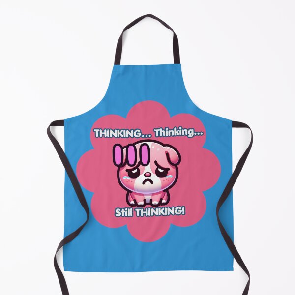 Item preview, Contemplating Pink Bulldog Mood - "Thinking... thinking... Still Thinking! designed and sold by Feliciano3.