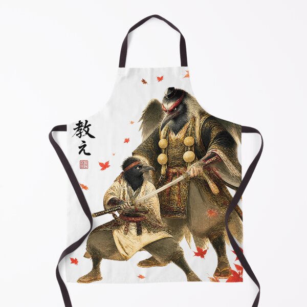 Item preview, Tengu Father Teaching Son – Japanese Folklore Father's Day Samurai Gift designed and sold by kaxymax.