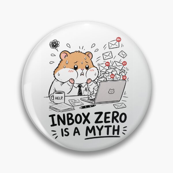 Item preview, Overwhelmed Hamster Shirt Funny Work Stress — 99+ Unread Emails Cute Hamster Office Humor Gift for Coworkers designed and sold by MaynyStudio.