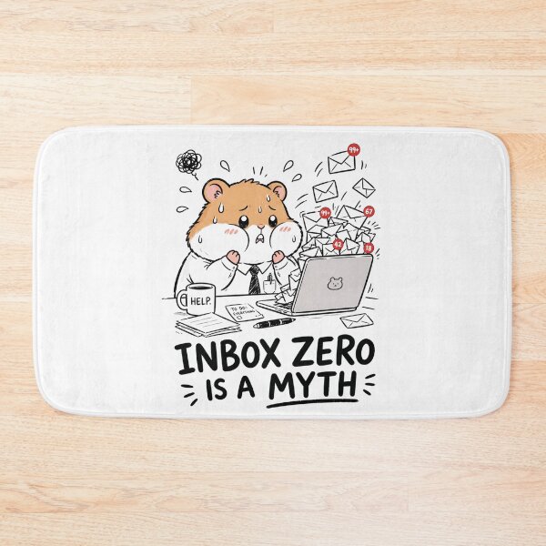 Item preview, Overwhelmed Hamster Shirt Funny Work Stress — 99+ Unread Emails Cute Hamster Office Humor Gift for Coworkers designed and sold by MaynyStudio.