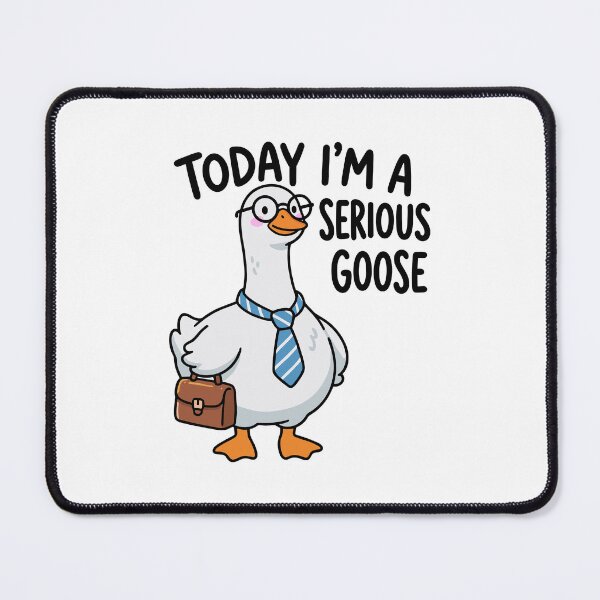 Item preview, Today I’m a Serious Goose – Funny Office Goose, Silly Goose Sticker, Sarcastic Sticker, Funny Laptop Decal, Coworker Magnet, Cool Stickers & Magnets Sticker designed and sold by TavellynArt.
