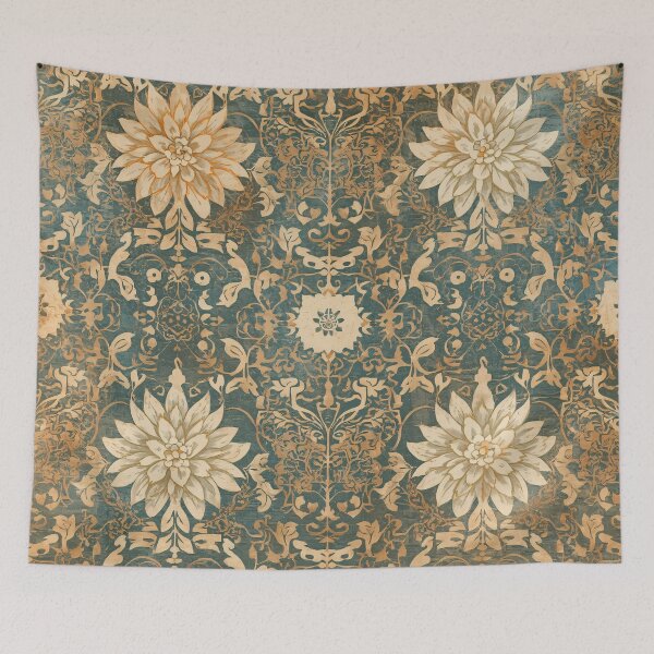 Item preview, Decoupage Vintage Damask White Flowers 1900 Pattern designed and sold by GrinGalore.