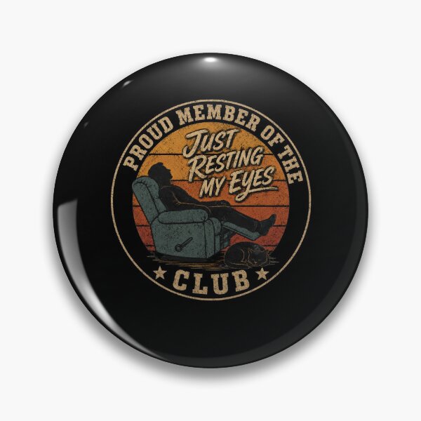 Item preview, Vintage Proud Member of The Just Resting My Eyes Club funny napping dad designed and sold by clothesy7.