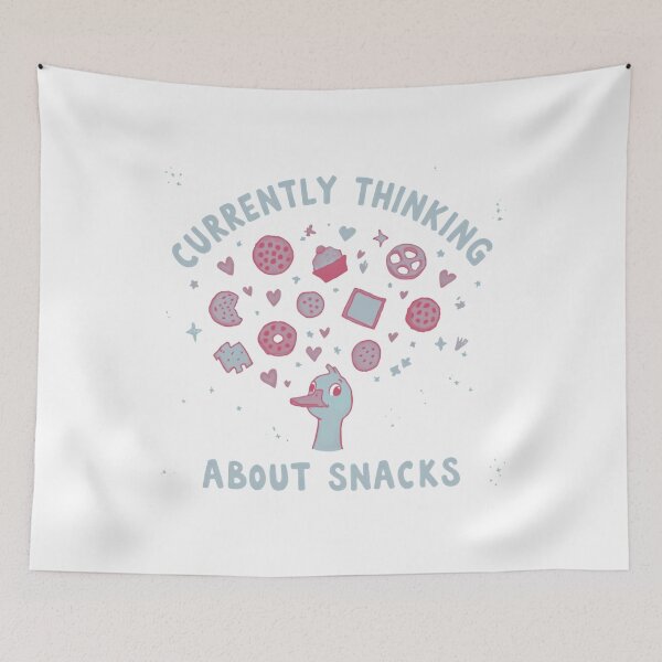 Item preview, Currently Thinking About Snacks Duck Foodie designed and sold by HumansStuck12.