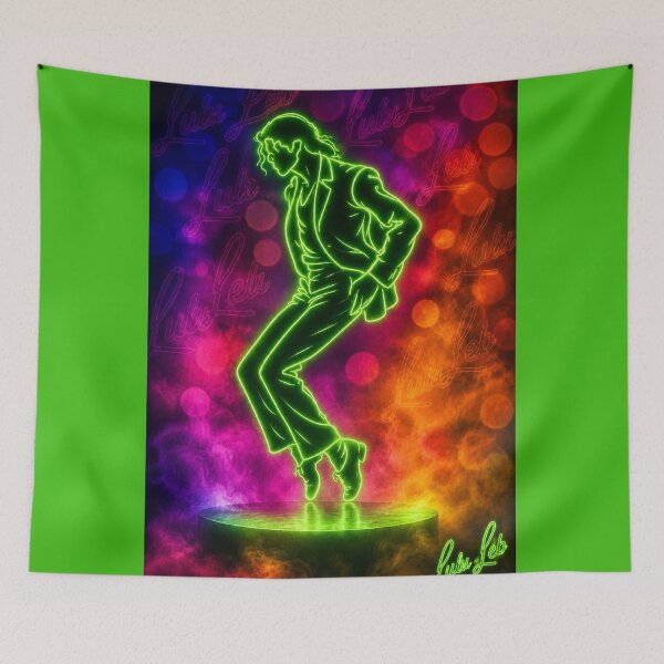 Item preview, Michael Jackson Glowing Tribute in Neon Green designed and sold by LuluLeb.