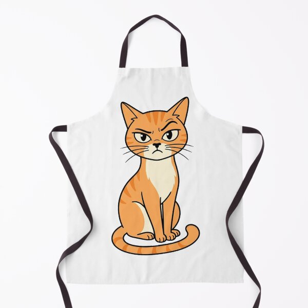 Item preview, Grumpy Orange Tabby Cat — Funny Moody Cat Cartoon Sticker designed and sold by Breezy Studio.