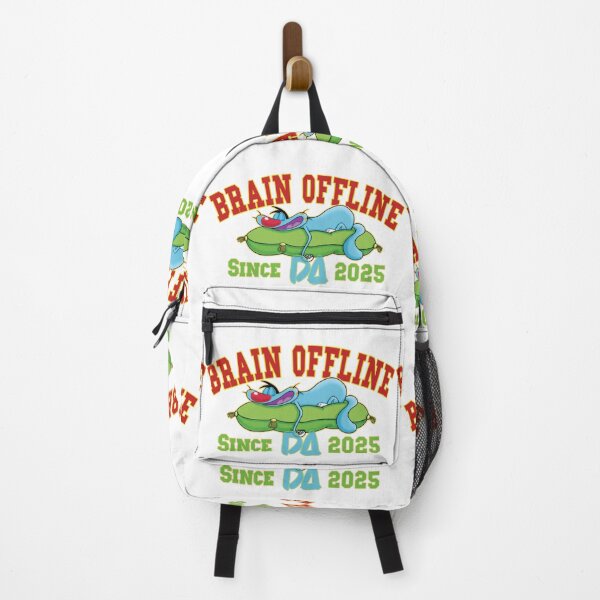 Item preview, Vintage Varsity Brain Offline Since 2025 Cute Sleeping Cartoon Cat Retro Streetwear Graphic designed and sold by DesignArtist.ia.