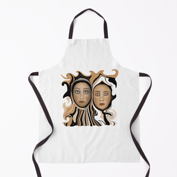 Item preview, Two Surreal Faces with Swirling Patterns designed and sold by Elaine M Hayward .