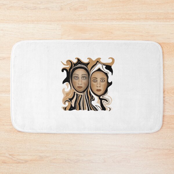 Item preview, Two Surreal Faces with Swirling Patterns designed and sold by Elaine M Hayward .
