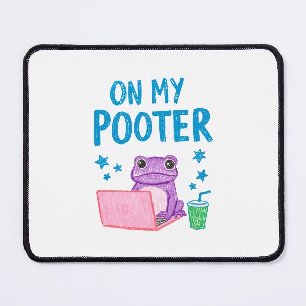 Item preview, On My Pooter Funny Frog Computer Gamer designed and sold by RetroMini2026.