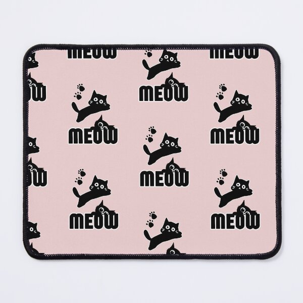 Item preview, Meow Funny Chaotic Spooky Black Cat Graphic designed and sold by SoftAuraStudi0.