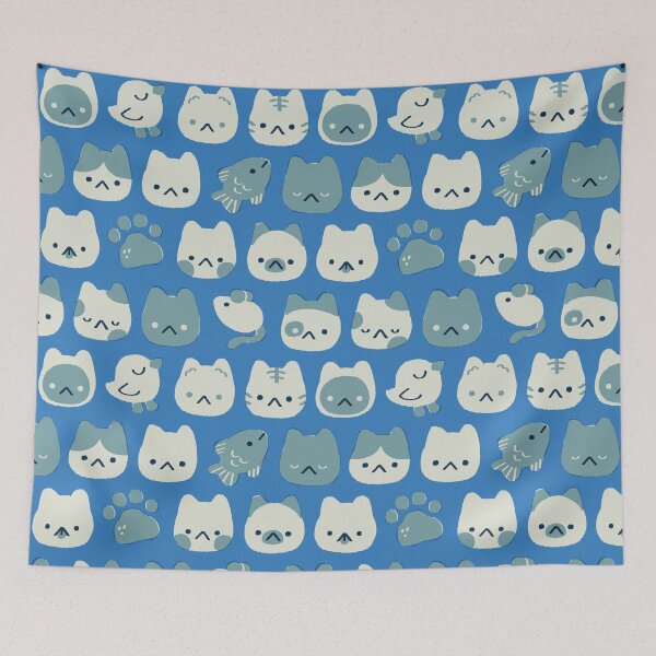 Item preview, Doodle Cats 2 - 347ebf 1 designed and sold by knitetgantt.