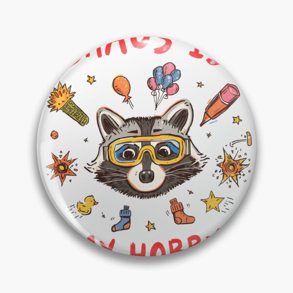 Item preview, Chaos Is My Hobby Raccoon Lover Funny Mischief designed and sold by HumansStuck12.