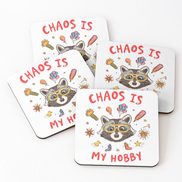 Item preview, Chaos Is My Hobby Raccoon Lover Funny Mischief designed and sold by HumansStuck12.