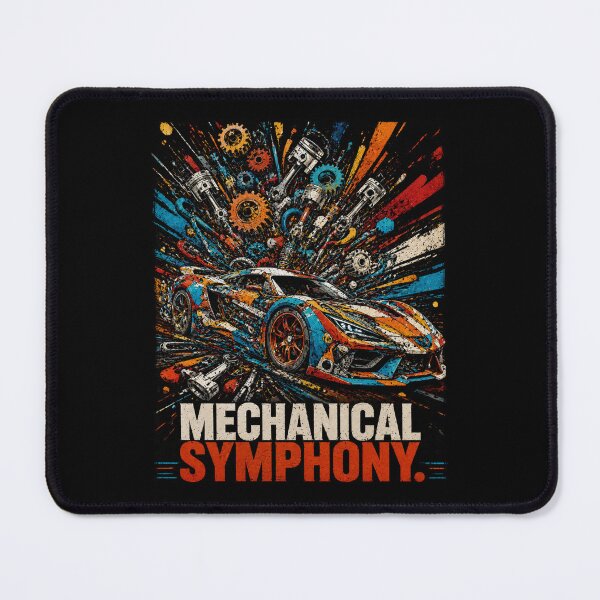 Item preview, Mechanical Symphony Abstract Pop Art Car designed and sold by Artisticanvas.
