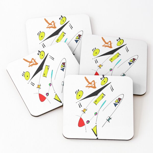 Item preview, Chaotic Harmony Abstract Geometric Shapes designed and sold by XDesignStudio.