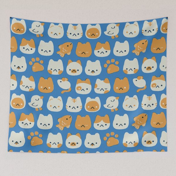 Item preview, Doodle Cats 2 - 347ebf 2 designed and sold by knitetgantt.