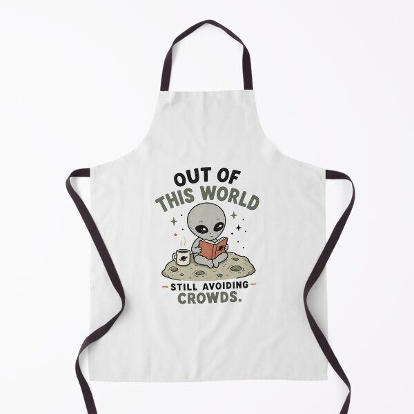 Item preview, Out of This World - Funny Introvert Alien Avoiding Crowds Design designed and sold by BlackSector77.