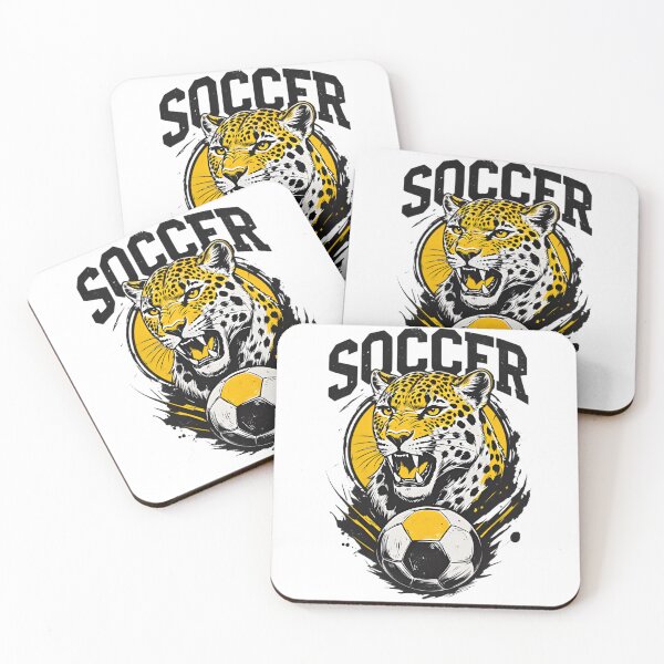 Item preview, Vintage Roaring Jaguar Soccer - Bold Leopard Football Mascot Art designed and sold by Structure-Blue.
