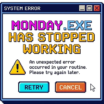 Artwork thumbnail, Retro Computer Error Message by vybrex ©
