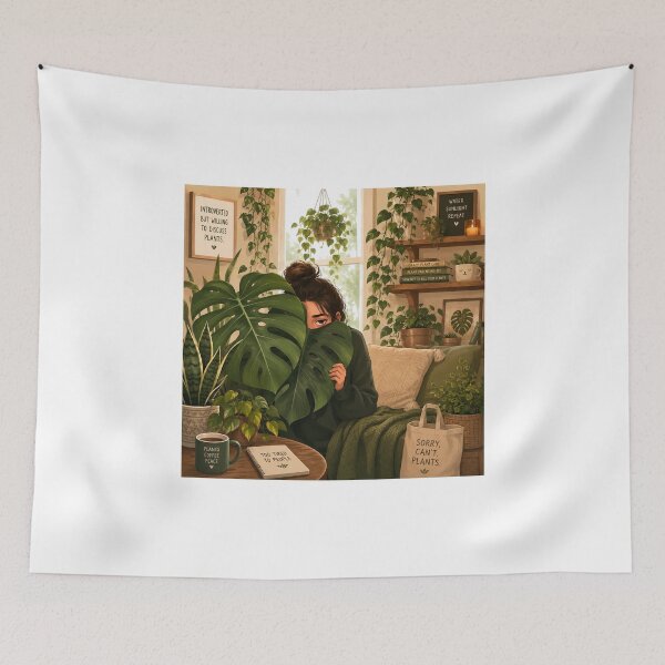 Item preview, Houseplants And Avoidance designed and sold by InkWanderStudio.