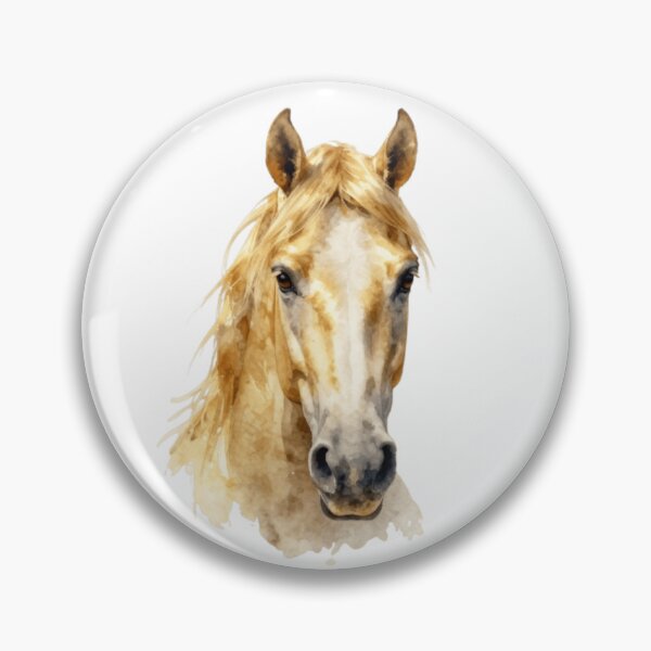 Item preview, Golden Horse Watercolor Portrait designed and sold by RandomWalker.