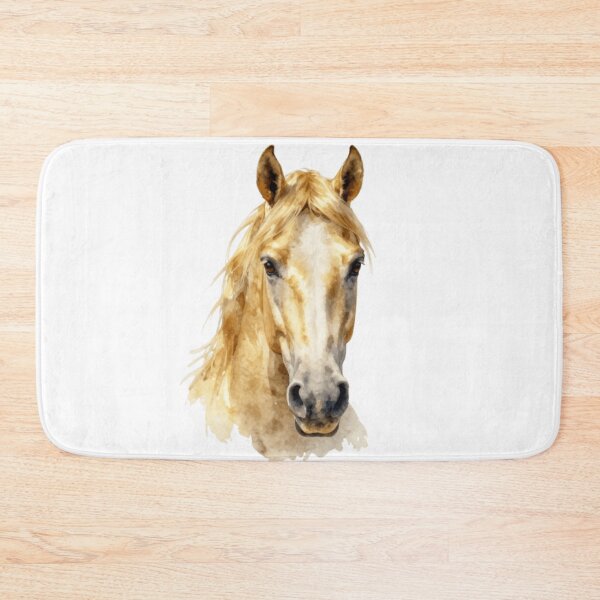 Item preview, Golden Horse Watercolor Portrait designed and sold by RandomWalker.