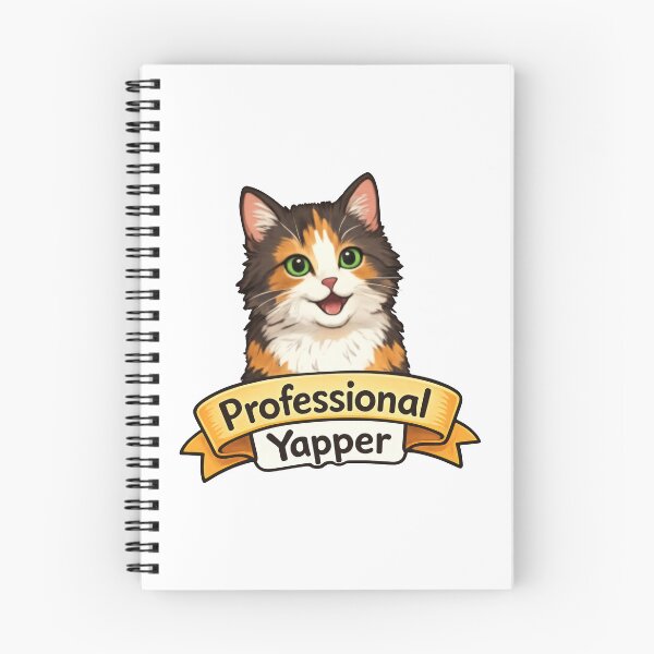 Item preview, Professional Yapper Cat - Funny Yapping Cat Meme designed and sold by MalisoStickers.