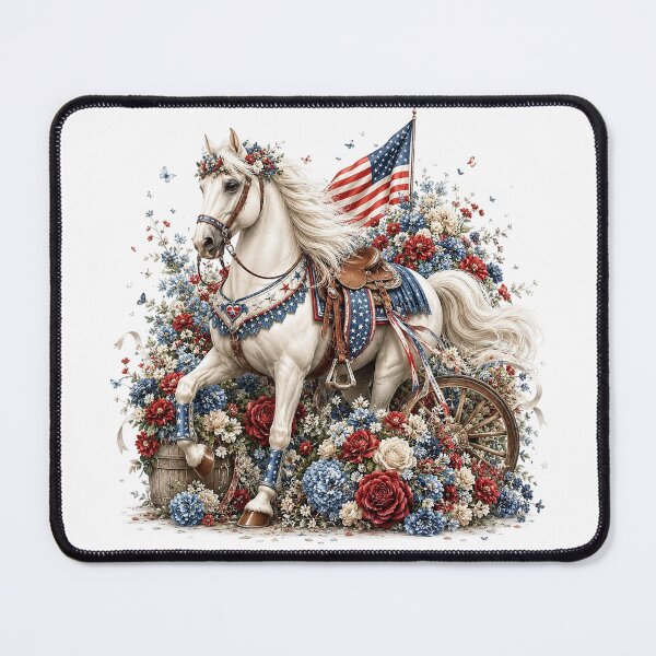 Item preview, Freedom Horse and Flowers designed and sold by PetalGarden.