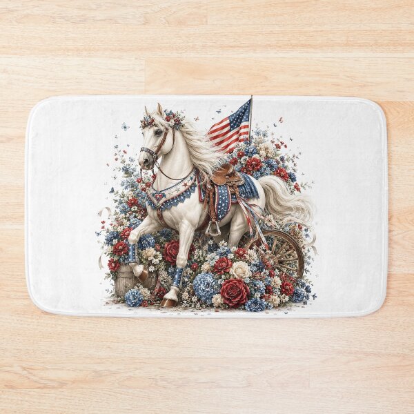 Item preview, Freedom Horse and Flowers designed and sold by PetalGarden.