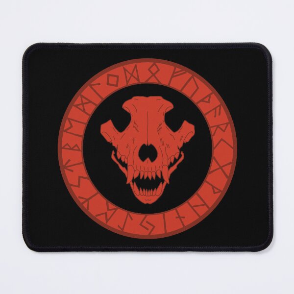 Item preview, Viking wolf skull (red) designed and sold by Lagueny.
