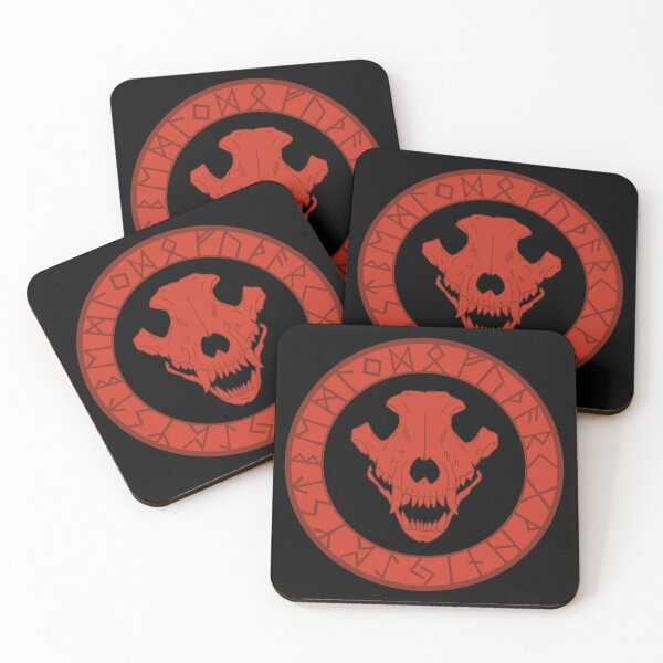 Item preview, Viking wolf skull (red) designed and sold by Lagueny.
