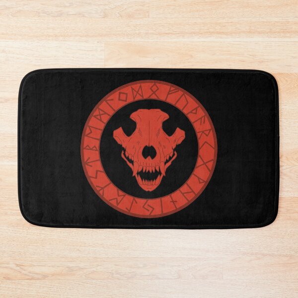 Item preview, Viking wolf skull (red) designed and sold by Lagueny.