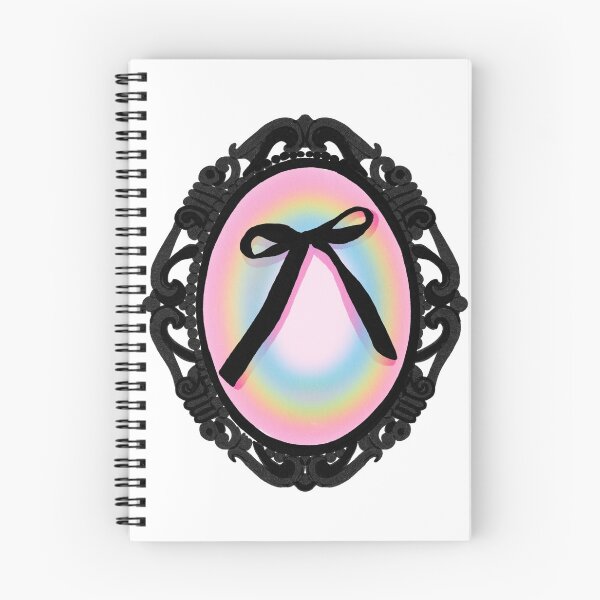 Item preview, My Gothic Romance – Victorian Cameo Bow Pattern in Pink Black and Crimson designed and sold by VirtuallyCreativ .