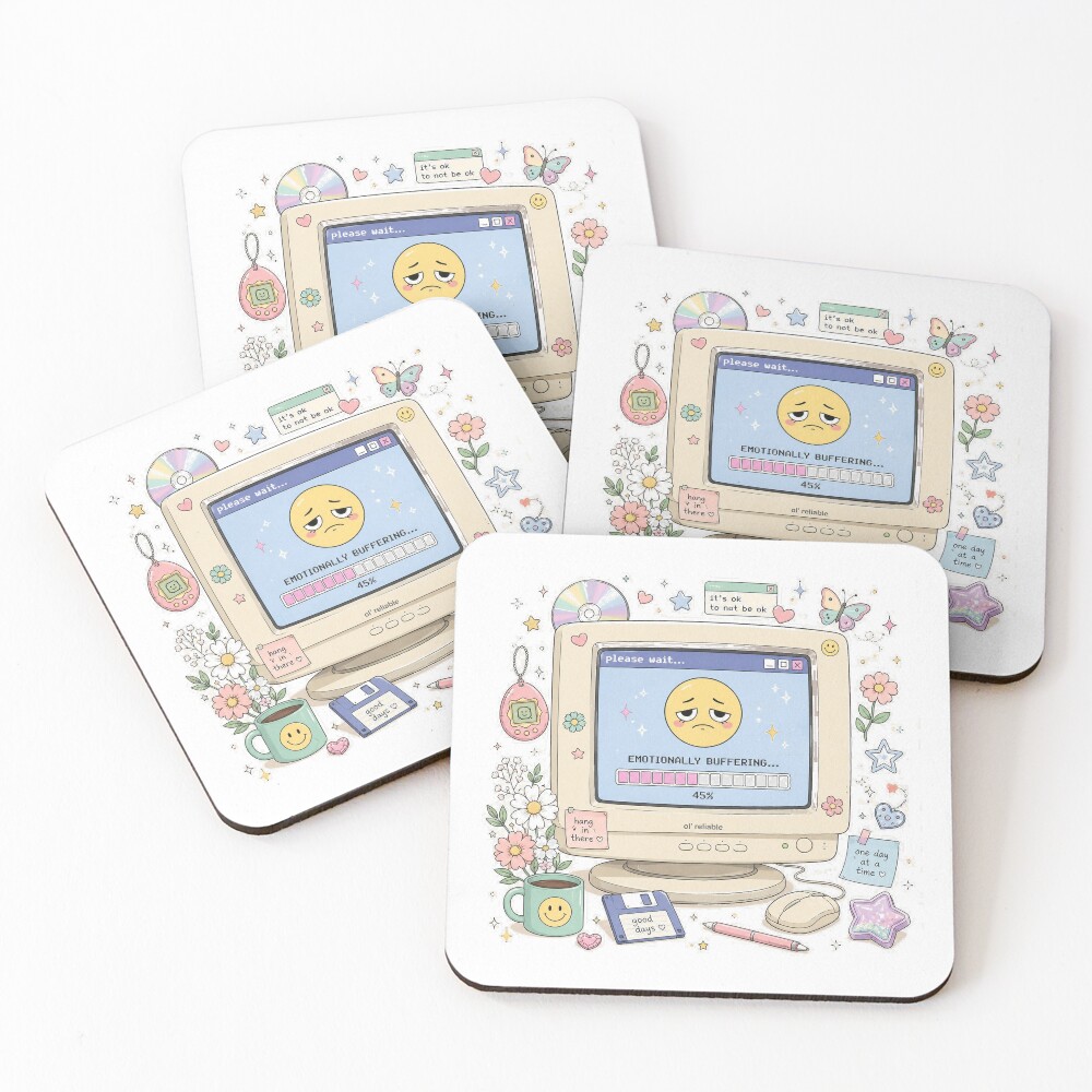 Item preview, Coasters (Set of 4) designed and sold by InkWanderStudio.