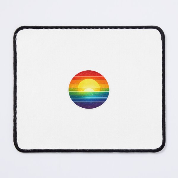 Item preview, Retro Rainbow Sunset Pride Sticker designed and sold by redengineers.