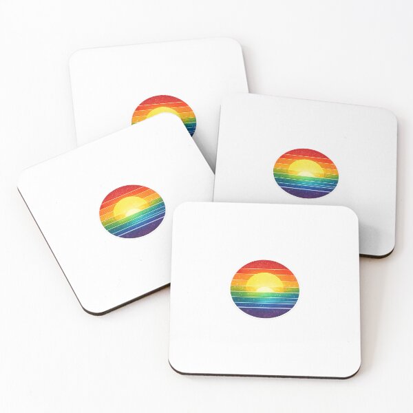 Item preview, Retro Rainbow Sunset Pride Sticker designed and sold by redengineers.