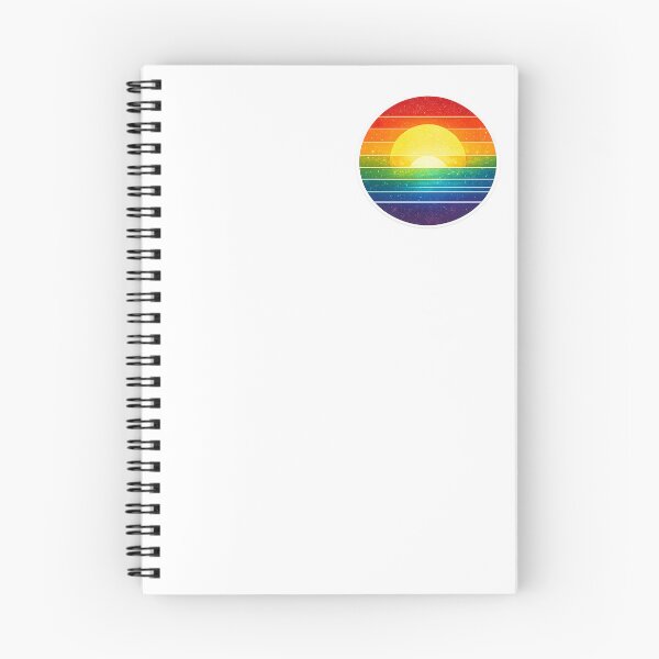 Item preview, Retro Rainbow Sunset Pride Sticker designed and sold by redengineers.
