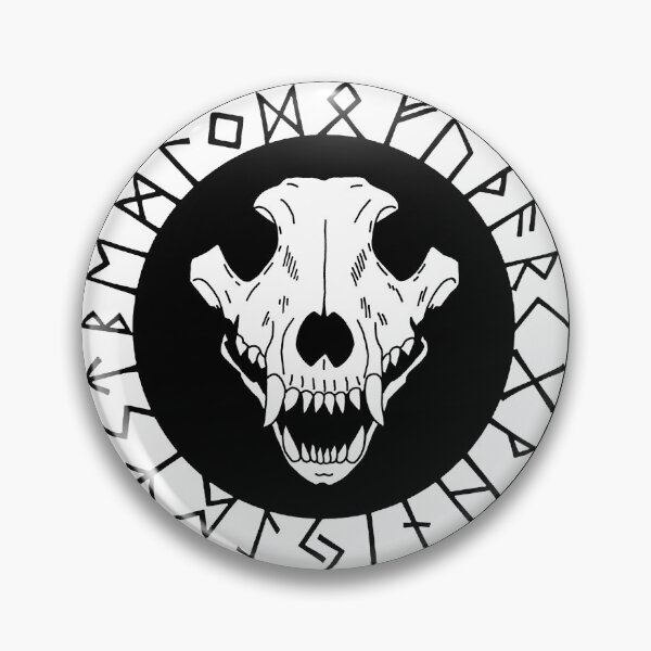 Item preview, Viking wolf skull (white) designed and sold by Lagueny.